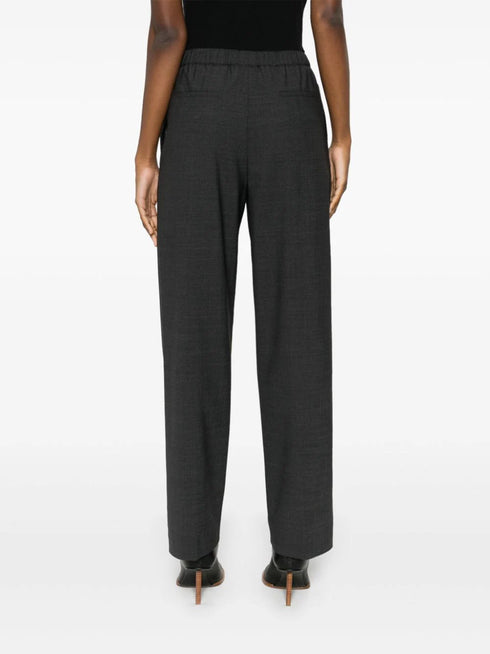 mélange-effect trousers